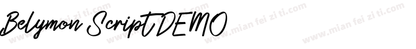 Belymon Script DEMO字体转换